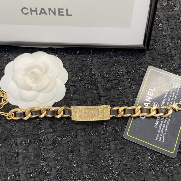replik,replica,schmuck,1:1,beste,ohrringe,ring,Repliken CHANEL Lederkettenohrringe mit Doppel-C und Strass-Intarsien (GHFC3)