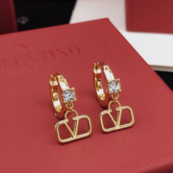 replik,replica,schmuck,1:1,beste,ohrringe,ring,Repliken Valentino neuestes Modell Ohrhaken Diamant weiß konsistentes ZP Messingmaterial (LCND7)