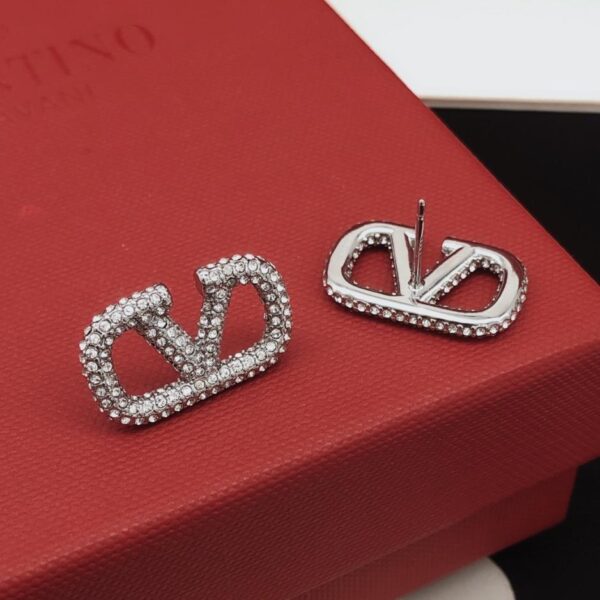 replik,replica,schmuck,1:1,beste,ohrringe,ring,Repliken Valentino neuestes Modell Silber Diamant konsistentes ZP Messingmaterial (TD3OP)