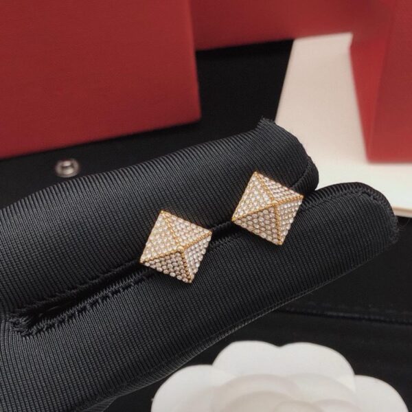 replik,replica,schmuck,1:1,beste,ohrringe,ring,Repliken Valentino Ohrringe dreieckig quadratisch Diamanten (ME1PK)