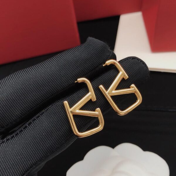 replik,replica,schmuck,1:1,beste,ohrringe,ring,Repliken Valentino Ohrringe, glänzendes Gold, kleine Größe (QJKJQ)