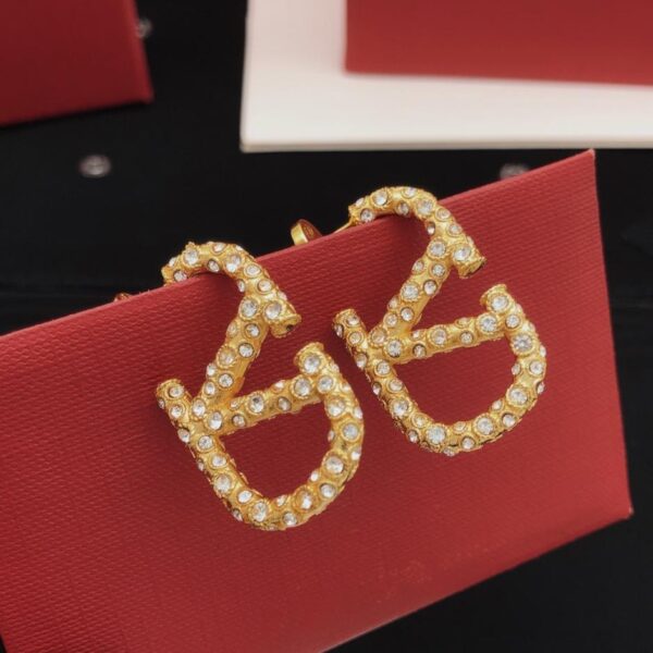 replik,replica,schmuck,1:1,beste,ohrringe,ring,Repliken Valentino neuestes Modell Diamantohrringe aus konsistentem ZP-Messingmaterial, mittel (EMZHW)