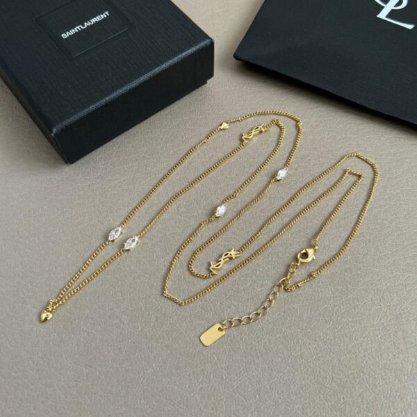 replik,replica,schmuck,1:1,beste,ohrringe,ring,Repliken Yves Saint Laurent Halskette Original Messingmaterial (YDUG5)
