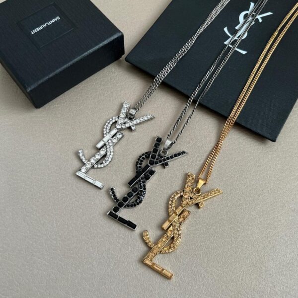 replik,replica,schmuck,1:1,beste,ohrringe,ring,Repliken YSL-Buchstabenkette aus Originalmessing (IPVXJ)
