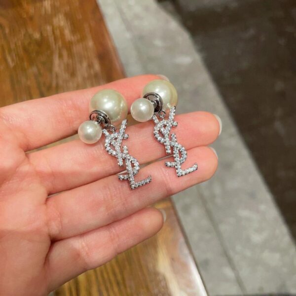 replik,replica,schmuck,1:1,beste,ohrringe,ring,Repliken Neue YSL Ohrringe 925 Silber Nadel (J850Y)