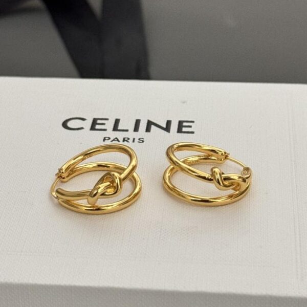 replik,replica,schmuck,1:1,beste,ohrringe,ring,Repliken Celines neueste geknotete Ohrringe sind aus ZP-Messing (OVSSZ)