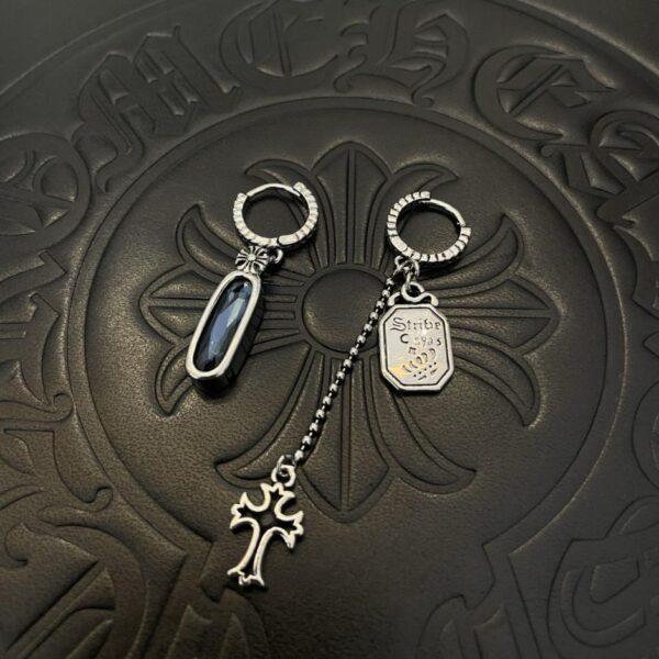 replik,replica,schmuck,1:1,beste,ohrringe,ring,Repliken Neue Chrome Hearts klassische Retro-AB-Kreuz-Ohrringe in Ladenqualität (3ZEAL)