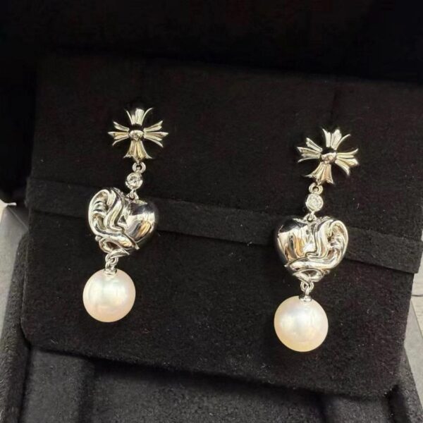 replik,replica,schmuck,1:1,beste,ohrringe,ring,Repliken Perlenohrringe mit Co-Branding von Chrome Hearts x mikimoto (ER4LL)