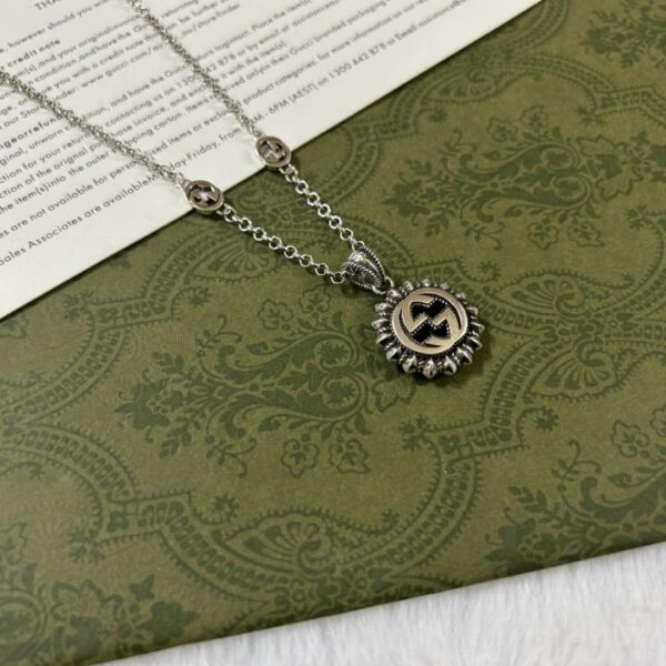 replik,replica,schmuck,1:1,beste,ohrringe,ring,Repliken Gucci Doppel-G-Sonnenblumen-Halskette (0RLG0)