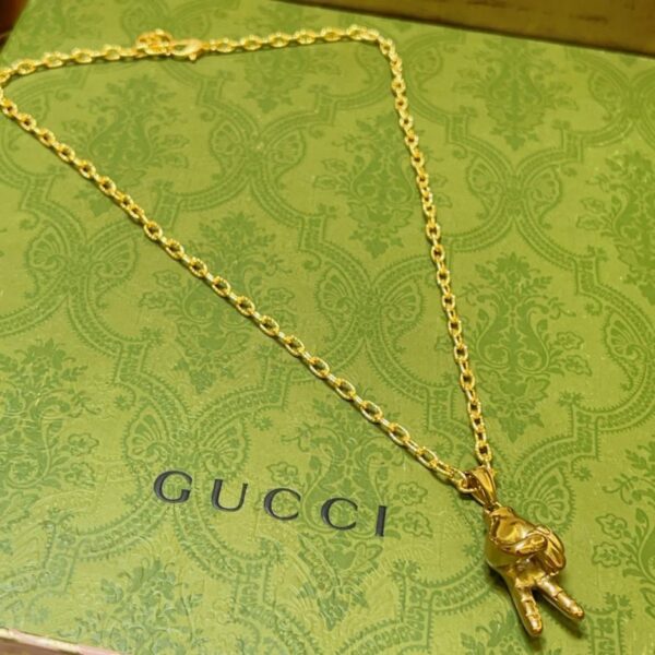 replik,replica,schmuck,1:1,beste,ohrringe,ring,Repliken Gucci Halskette Anger Forest Serie Doppel G (4S788)
