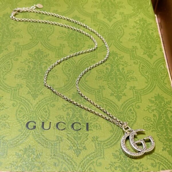 replik,replica,schmuck,1:1,beste,ohrringe,ring,Repliken Gucci Halskette Anger Forest Serie Doppel G neuer Stil (1RSJ5)