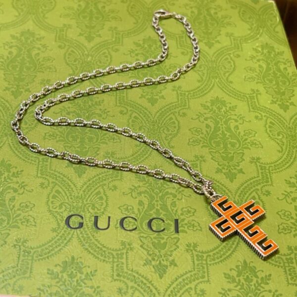 replik,replica,schmuck,1:1,beste,ohrringe,ring,Repliken Gucci-Halskette Anger Forest-Serie Doppel-G im neuen Stil (EXWMZ)