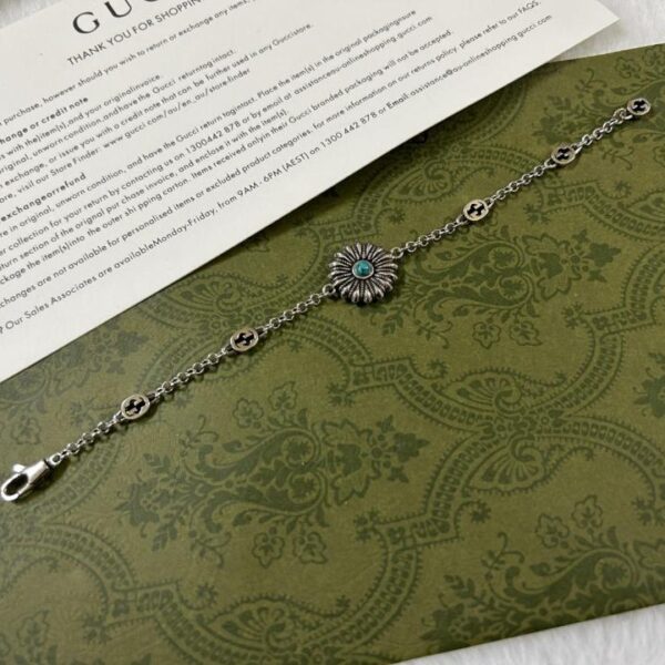 replik,replica,schmuck,1:1,beste,ohrringe,ring,Repliken Türkises Sonnenblumenarmband von Gucci (O2410)