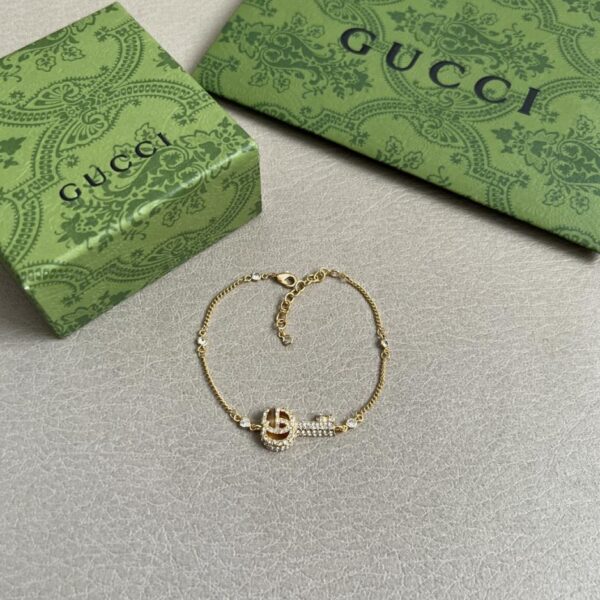 replik,replica,schmuck,1:1,beste,ohrringe,ring,Repliken GUCCI Doppel-G-Diamantarmband (MKF1D)
