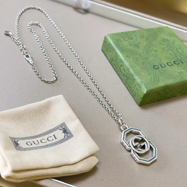 replik,replica,schmuck,1:1,beste,ohrringe,ring,Repliken Gucci Halskette Anger Forest Serie Doppel G Gucci Halskette (J9BEJ)