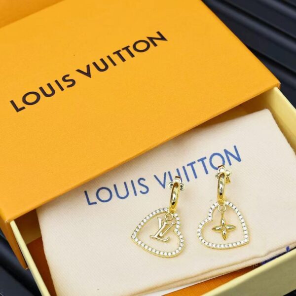 replik,replica,schmuck,1:1,beste,ohrringe,ring,Repliken Louis Vuitton Herzohrringe mit Buchstaben (ZR2UR)