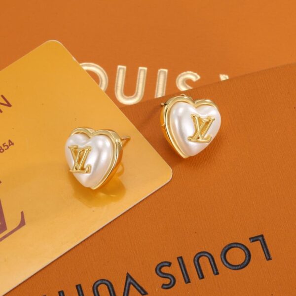 replik,replica,schmuck,1:1,beste,ohrringe,ring,Repliken Louis Vuitton Herz-Ohrringe aus Pfirsichharz (CJDOO)