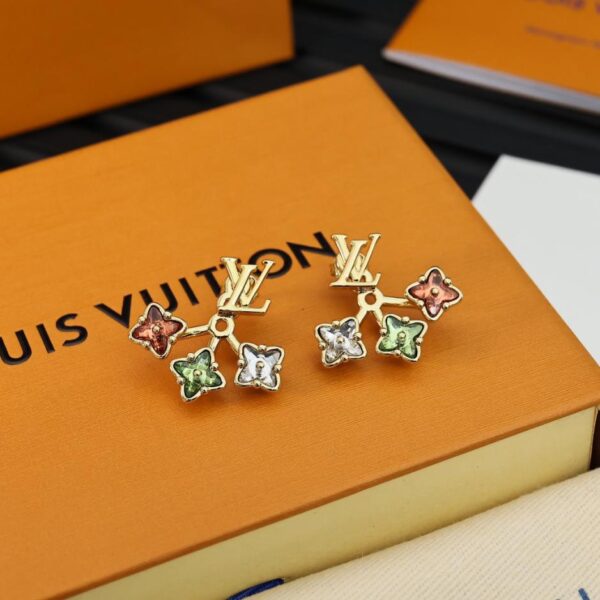 replik,replica,schmuck,1:1,beste,ohrringe,ring,Repliken Louis Vuitton Diamantohrringe in Rautenform, Frühlings-Limited-Edition farbige Diamantohrringe (PM21K)