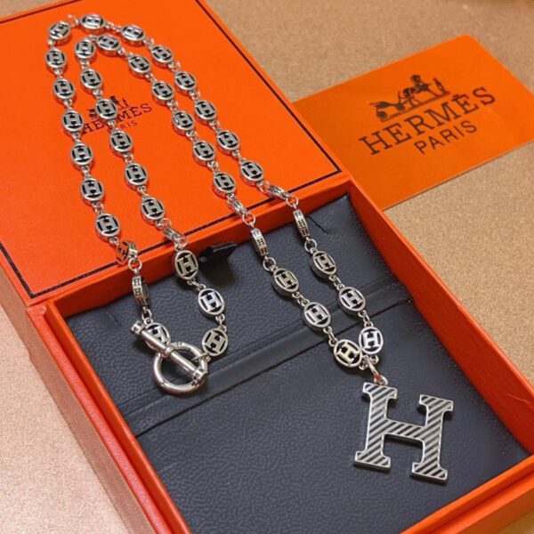 replik,replica,schmuck,1:1,beste,ohrringe,ring,Repliken Hermes Halskette H Disc Serie Schmuck (21MPU)