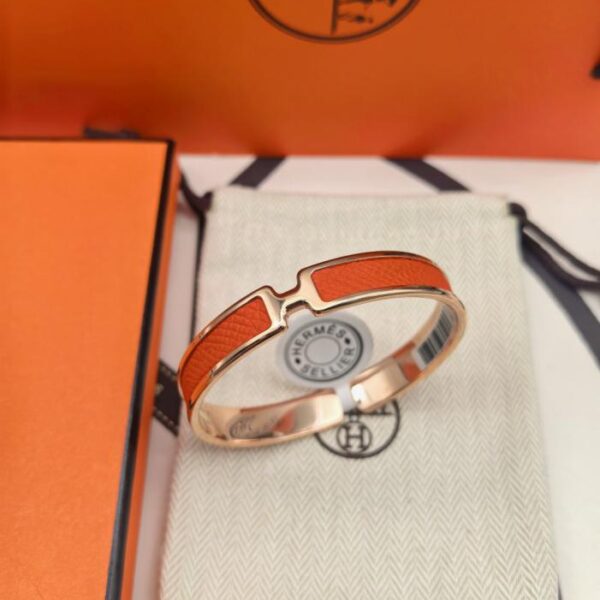 replik,replica,schmuck,1:1,beste,ohrringe,ring,Repliken Zählerversion Hermès orangefarbenes Lederarmband, neue verbesserte Version (B6PMS)