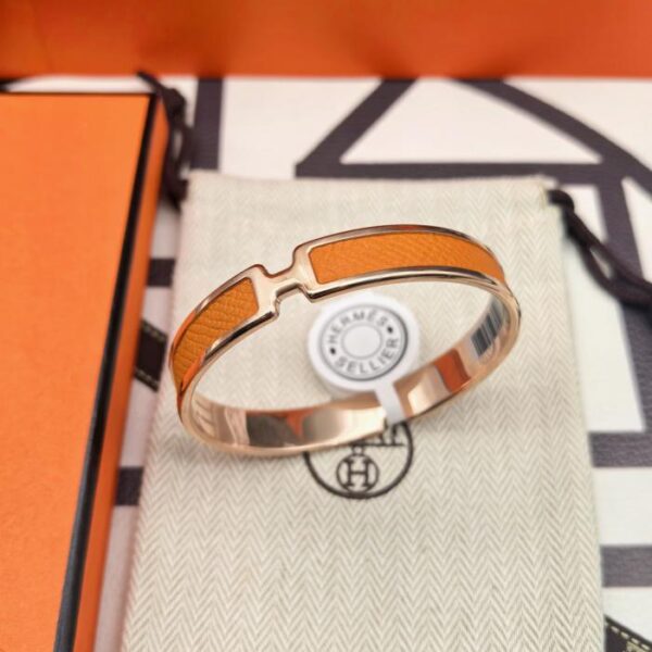 replik,replica,schmuck,1:1,beste,ohrringe,ring,Repliken Zählerversion Hermès orangefarbenes Lederarmband, neue verbesserte Version (UG4BV)
