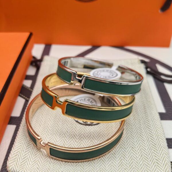 replik,replica,schmuck,1:1,beste,ohrringe,ring,Repliken Zählerversion Hermès grünes Lederarmband, neue verbesserte Version (309OJ)