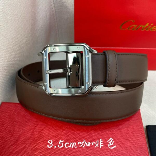 replik,replica,schmuck,1:1,beste,ohrringe,ring,Repliken Cartier-Gürtel mit Dornschließe, doppelseitiger Gürtel aus schwarzem und braunem Leder mit Cartier-Logo (BBBSZ)