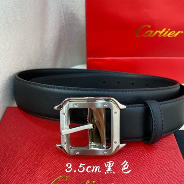 replik,replica,schmuck,1:1,beste,ohrringe,ring,Repliken Cartier-Gürtel mit Dornschließe, doppelseitiger Gürtel aus schwarzem und braunem Leder mit Cartier-Logo (XLZL5)