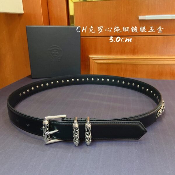 replik,replica,schmuck,1:1,beste,ohrringe,ring,Repliken Chrome Hearts Gürtel mit drehbarer Rolle und römischer Säule und Dornschließe (YNEES)
