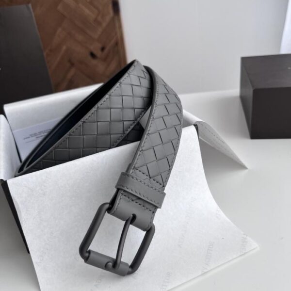 replik,replica,schmuck,1:1,beste,ohrringe,ring,Repliken BV Neuer geflochtener Herrengürtel aus italienischem mattiertem Intreccio-Kalbsleder (LC7M3)