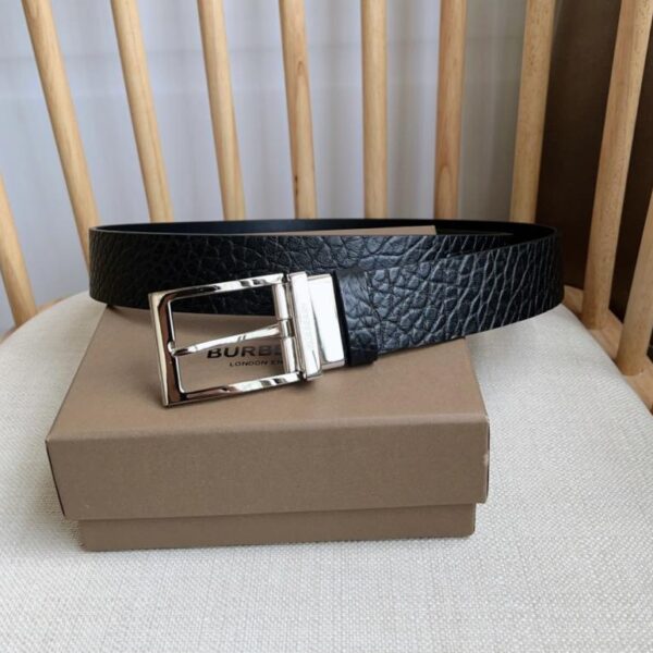 replik,replica,schmuck,1:1,beste,ohrringe,ring,Repliken Neues Burberry-Kalbsleder mit synchroner Zählerfunktion und palladiumbeschichteter B-förmiger Schnalle, Breite 3,5 cm (ZZZJ4)