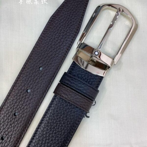 replik,replica,schmuck,1:1,beste,ohrringe,ring,Repliken Montblanc 3,5 cm breiter Business-Casual-Gürtel aus Rindsleder mit Deckschicht (F4GO4)