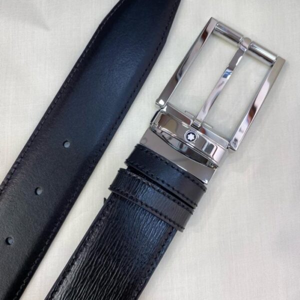 replik,replica,schmuck,1:1,beste,ohrringe,ring,Repliken Montblanc 3,5 cm breiter Business-Casual-Gürtel aus vollnarbigem Rindsleder (CEJAD)