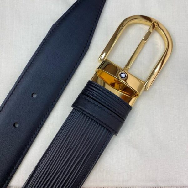 replik,replica,schmuck,1:1,beste,ohrringe,ring,Repliken Montblanc 3,5 cm breiter Business-Casual-Gürtel aus vollnarbigem Rindsleder (GT3TT)