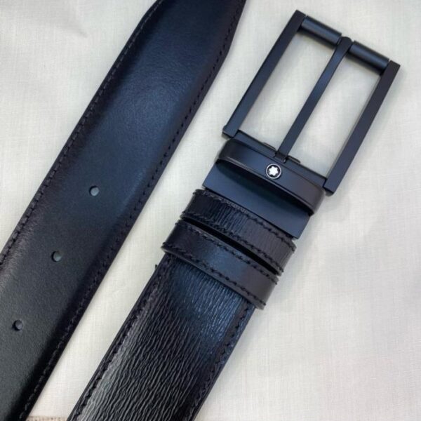 replik,replica,schmuck,1:1,beste,ohrringe,ring,Repliken Montblanc 3,5 cm breiter Business-Casual-Gürtel aus genarbtem Rindsleder (JWC1S)