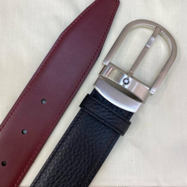 replik,replica,schmuck,1:1,beste,ohrringe,ring,Repliken Montblanc 3,5 cm breiter Business-Casual-Gürtel aus vollnarbigem Rindsleder (QATGH)