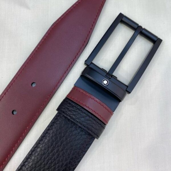replik,replica,schmuck,1:1,beste,ohrringe,ring,Repliken Montblanc 3,5 cm breiter Business-Casual-Gürtel aus Rindsleder mit Deckschicht (X7ZEQ)