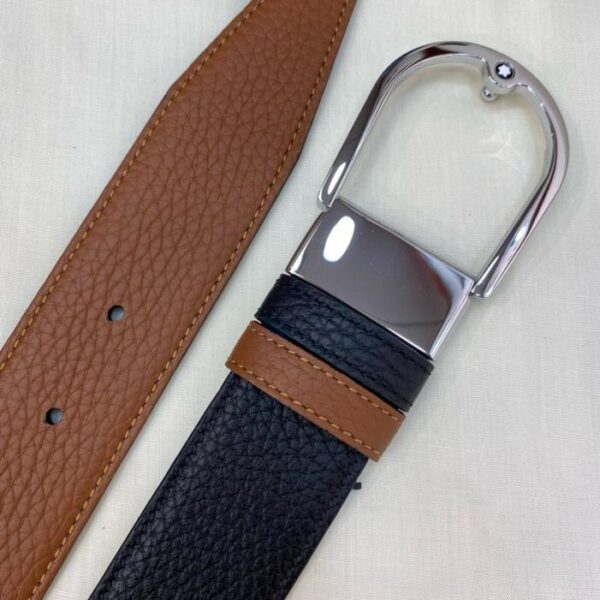 replik,replica,schmuck,1:1,beste,ohrringe,ring,Repliken Montblanc 3,5 cm breiter Business-Casual-Gürtel aus Rindsleder mit Deckschicht (XYC5X)