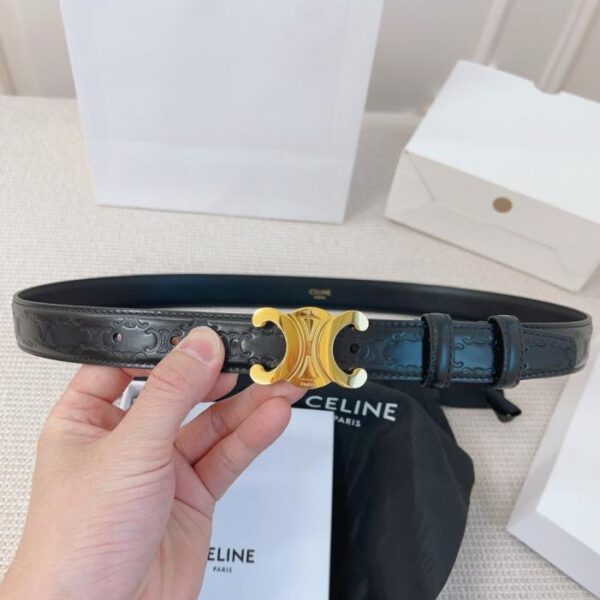 replik,replica,schmuck,1:1,beste,ohrringe,ring,Repliken CELINE-Gürtel im Counter-Stil, 2,5 cm breit, originale erste Schicht Kalbsleder (DNLYZ)