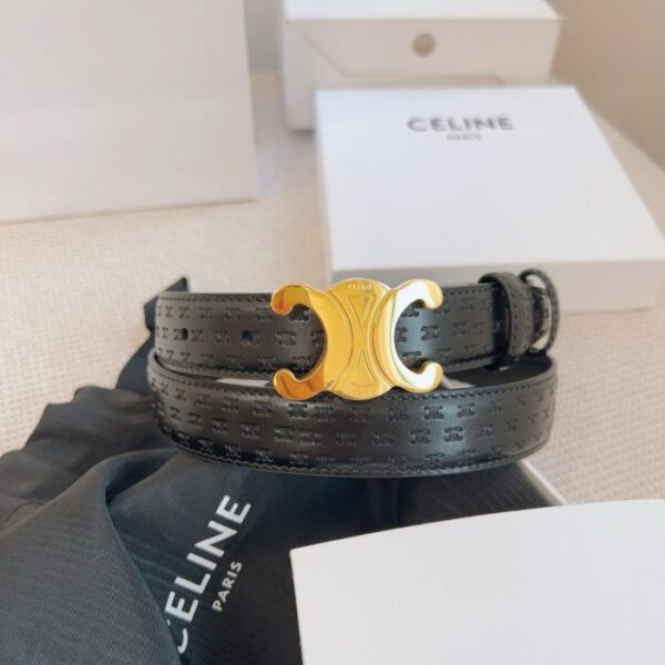 replik,replica,schmuck,1:1,beste,ohrringe,ring,Repliken CELINE-Zähler, gleicher Stil, 2,5 cm breiter Gürtel, original erste Schicht Kalbsleder (26M7S)