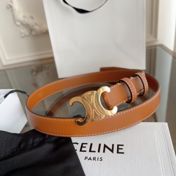 replik,replica,schmuck,1:1,beste,ohrringe,ring,Repliken CELINE Damengürtel, Khaki, 2,4 cm Breite, handgenäht (FL89U)