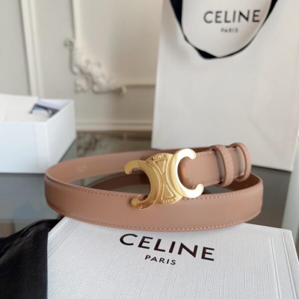 replik,replica,schmuck,1:1,beste,ohrringe,ring,Repliken CELINE Damengürtel, Nude Pink, 2,4 cm Breite, handgenäht (WZ5GD)