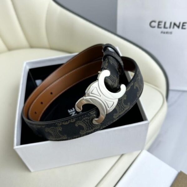 replik,replica,schmuck,1:1,beste,ohrringe,ring,Repliken Celine Damen Original neues Modell, Breite 2,5 cm, Arc de Triomphe Messingschnalle, Deckschicht Kalbsleder (REAMF)