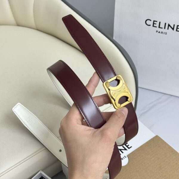replik,replica,schmuck,1:1,beste,ohrringe,ring,Repliken Celine Damen Original neues Modell, Breite 2,5 cm, Arc de Triomphe Messingschnalle, Deckschicht Kalbsleder (9GUNJ)