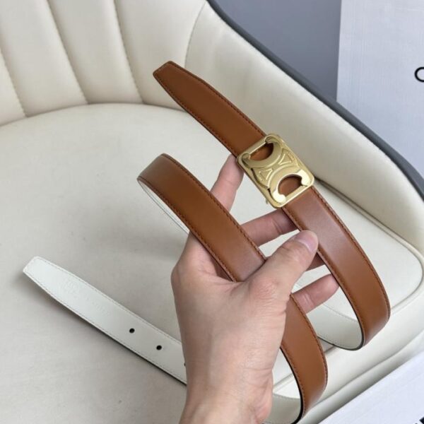 replik,replica,schmuck,1:1,beste,ohrringe,ring,Repliken Celine Damen Original neues Modell, Breite 2,5 cm, Arc de Triomphe Messingschnalle, Deckschicht Kalbsleder (JQ97G)