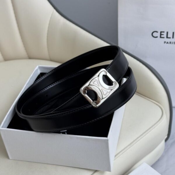 replik,replica,schmuck,1:1,beste,ohrringe,ring,Repliken Celine Damen Original neues Modell, Breite 2,5 cm, Arc de Triomphe Messingschnalle, Deckschicht Kalbsleder (Y7YG9)