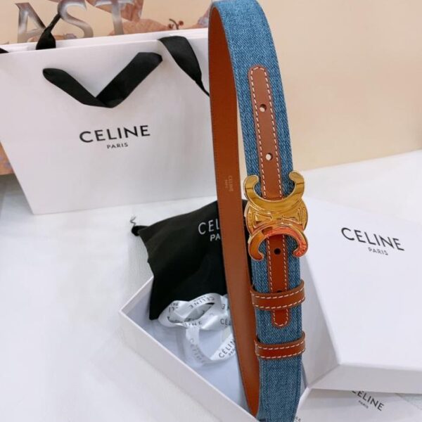 replik,replica,schmuck,1:1,beste,ohrringe,ring,Repliken Celine Mittlerer Jeansgürtel TRIOMPHE TAURILLON Jeansgürtel aus Leder, 2,5 cm (436XY)