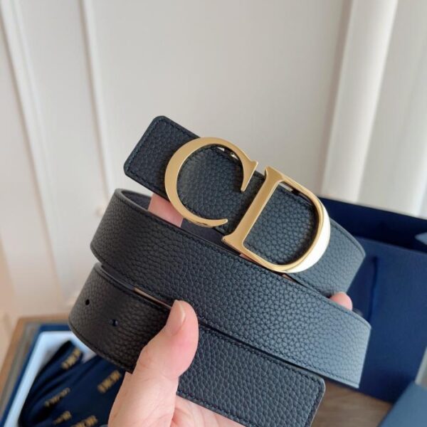 replik,replica,schmuck,1:1,beste,ohrringe,ring,Repliken DIOR French Original Leder Kaffee Schwarz Vollleder 3,5 cm (FY93O)