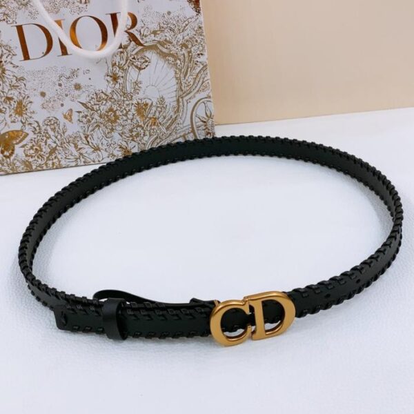 replik,replica,schmuck,1:1,beste,ohrringe,ring,Repliken Dior 20 mm Sattelgürtel aus schwarzem Glattleder Montaigne Star CD-Gürtel (0CAC4)