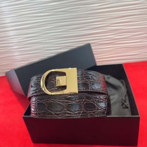 replik,replica,schmuck,1:1,beste,ohrringe,ring,Repliken Saint Laurent Damengürtel mit galvanisierter Echtgold-Schnalle, Made in Italy, 3,0 cm (Z86IY)